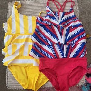 Justice bundle. Two girls tankini’s size 12